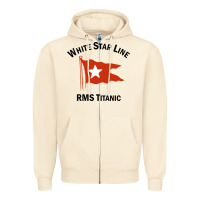 Sandshell white star line (1) Zipper Hoodie - artisFamous
