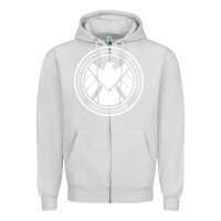 Dove Grey agents of shield Zipper Hoodie - artisFamous