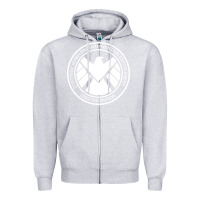Heather Grey agents of shield Zipper Hoodie - artisFamous