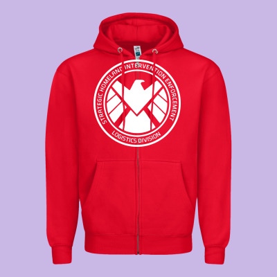 Agents Of Shield Zipper Hoodie Designed By Artisfamous