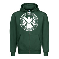 Sports Green agents of shield Zipper Hoodie - artisFamous
