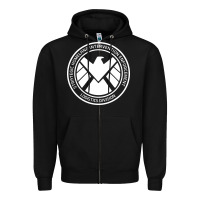 Black agents of shield Zipper Hoodie - artisFamous
