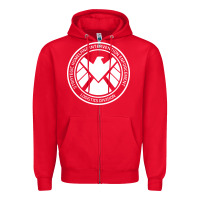 Red agents of shield Zipper Hoodie - artisFamous