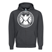 Smoke agents of shield Zipper Hoodie - artisFamous