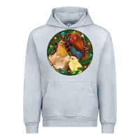 Heather Grey Christmas Chick Family Urban Hoodie - RanaPortraitStore