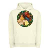 Pigment Pistachio Christmas Chick Family Urban Hoodie - RanaPortraitStore