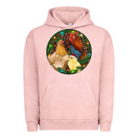 Pigment Salmon Christmas Chick Family Urban Hoodie - RanaPortraitStore