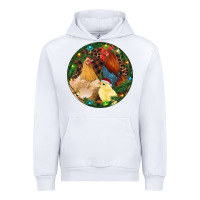White Christmas Chick Family Urban Hoodie - RanaPortraitStore