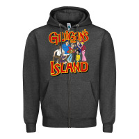 Charcoal Heather gilligan island Zipper Hoodie - artisFamous