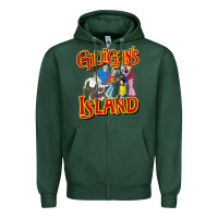 Sports Green gilligan island Zipper Hoodie - artisFamous