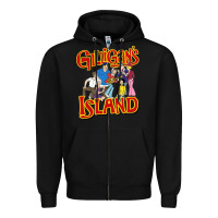 Black gilligan island Zipper Hoodie - artisFamous