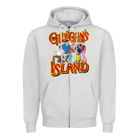 Dove Grey gilligan island Zipper Hoodie - artisFamous