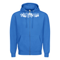 True Royal pyrex pattern Zipper Hoodie - artisFamous