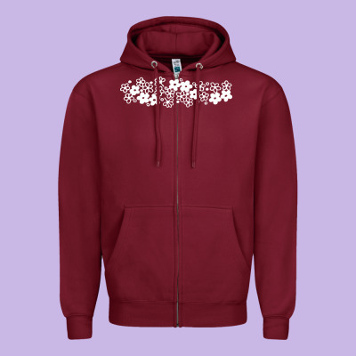 Pyrex Pattern Zipper Hoodie Designed By Artisfamous