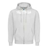 Dove Grey pyrex pattern Zipper Hoodie - artisFamous