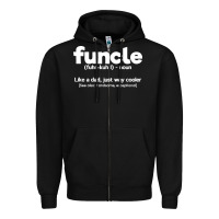 Black funcle definition Zipper Hoodie - artisFamous