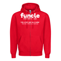 Red funcle definition Zipper Hoodie - artisFamous