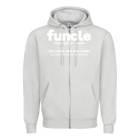 Dove Grey funcle definition Zipper Hoodie - artisFamous