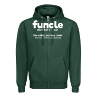 Sports Green funcle definition Zipper Hoodie - artisFamous
