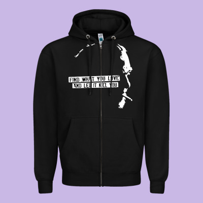 Charles Bukowski Zipper Hoodie Designed By Artisfamous