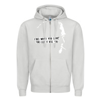 Dove Grey charles bukowski Zipper Hoodie - artisFamous