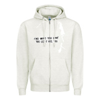 Oatmeal Heather charles bukowski Zipper Hoodie - artisFamous
