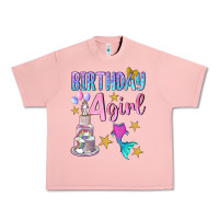 Salmon birthday girl 4 Urban Heavy Tee - BundleAndBundleShop