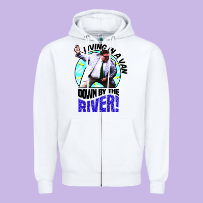 Chris Farley   Matt Foley Nostalgia Zipper Hoodie Designed By Artisfamous