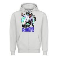 Dove Grey chris farley   matt foley nostalgia Zipper Hoodie - artisFamous