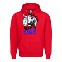 Red chris farley   matt foley nostalgia Zipper Hoodie - artisFamous