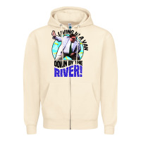 Sandshell chris farley   matt foley nostalgia Zipper Hoodie - artisFamous