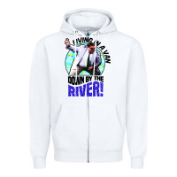 White chris farley   matt foley nostalgia Zipper Hoodie - artisFamous