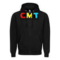 Black cmt Zipper Hoodie - artisFamous