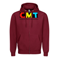 Burgundy cmt Zipper Hoodie - artisFamous