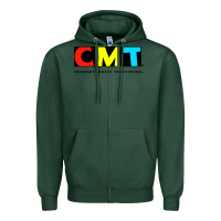 Sports Green cmt Zipper Hoodie - artisFamous