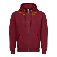 Burgundy comanche piper Zipper Hoodie - artisFamous