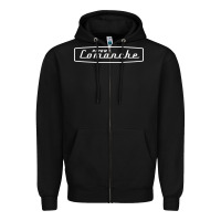 Black comanche piper Zipper Hoodie - artisFamous