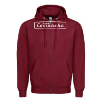 Burgundy comanche piper Zipper Hoodie - artisFamous