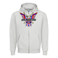 Dove Grey diplomats music Zipper Hoodie - artisFamous