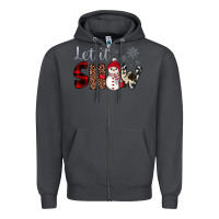Smoke let it snow snowman Zipper Hoodie - JahusDesignShop
