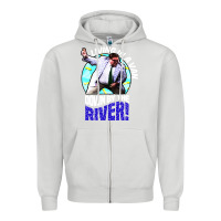 Dove Grey chris farley   matt foley nostalgia Zipper Hoodie - artisFamous