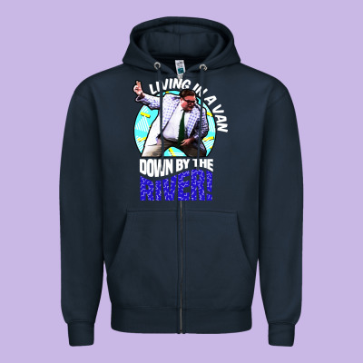 Chris Farley   Matt Foley Nostalgia Zipper Hoodie Designed By Artisfamous