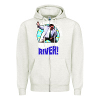 Oatmeal Heather chris farley   matt foley nostalgia Zipper Hoodie - artisFamous