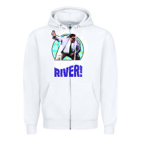 White chris farley   matt foley nostalgia Zipper Hoodie - artisFamous
