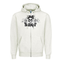Oatmeal Heather Limp Bizkit Essential Zipper Hoodie - artisFamous