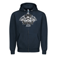 Navy Limp Bizkit Essential Zipper Hoodie - artisFamous