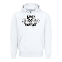 White Limp Bizkit Essential Zipper Hoodie - artisFamous