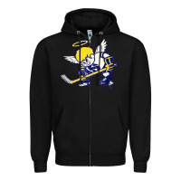 Black fighting saints Zipper Hoodie - artisFamous