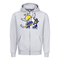 Heather Grey fighting saints Zipper Hoodie - artisFamous