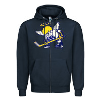 Navy fighting saints Zipper Hoodie - artisFamous